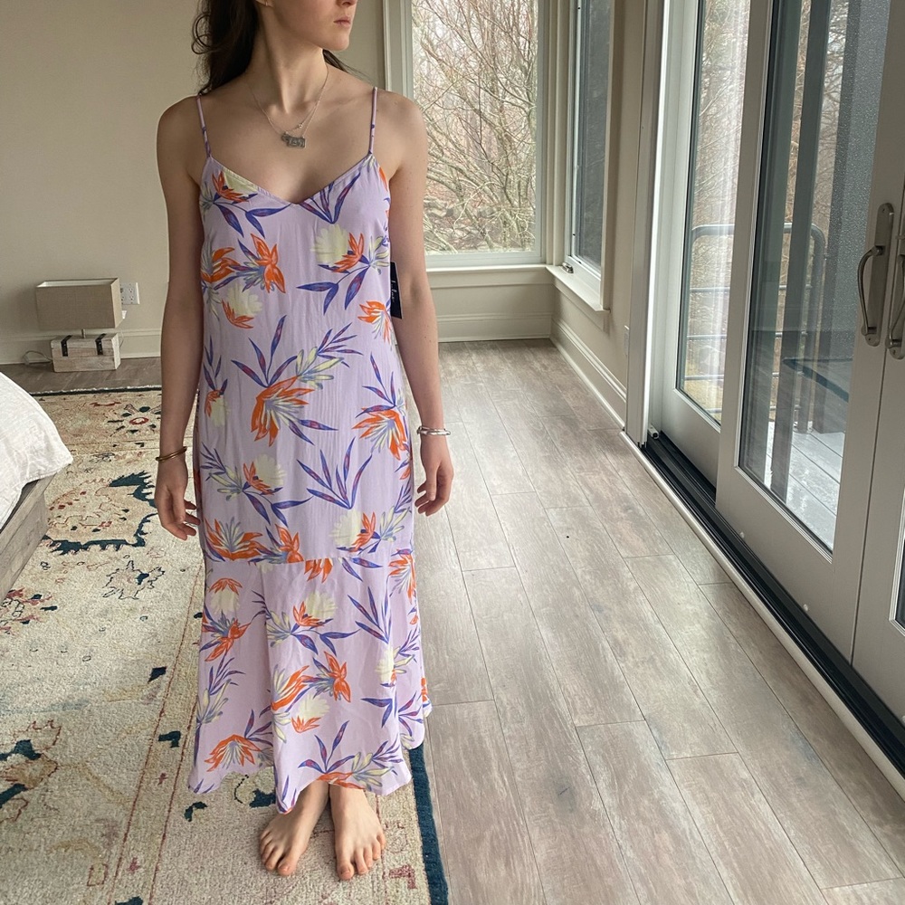 Floral Tropical Long dress